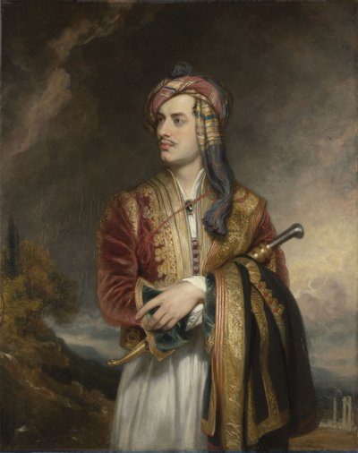 Porträt von Lord Byron in albanischer Tracht (1788-1824) von Thomas Phillips